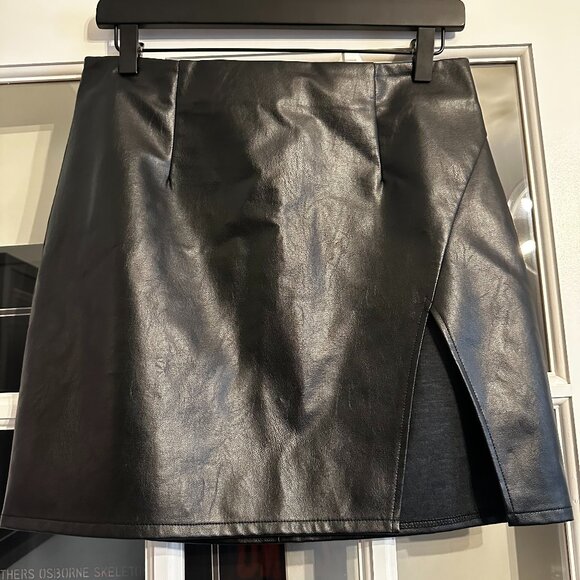 Lulus Faux Leather Skirt - Picture 1 of 2